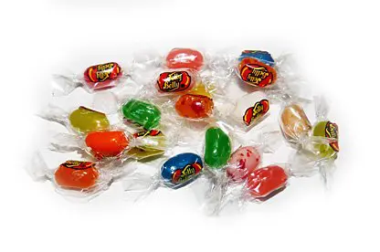 Jelly Belly 20 Flavor Jelly Beans Mix in a bag on a white background.