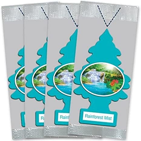 A 3 pack of Little Trees Car Air Fresheners with a tree on them.