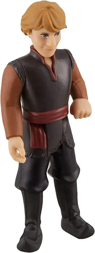 A toy figure of a character from the movie 'Disney Frozen Kristoff Small Doll with Brown Outfit Inspired by The Frozen 2 Movie'.