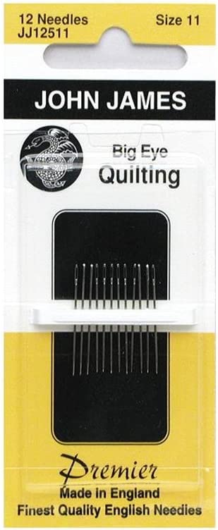 John James Big Eye Quilting Hand Needles-Size 11 12/Pkg