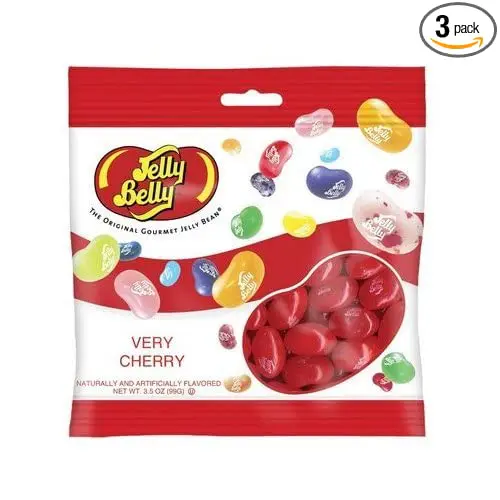 Jelly Belly Very Cherry (3 Pack) bag.