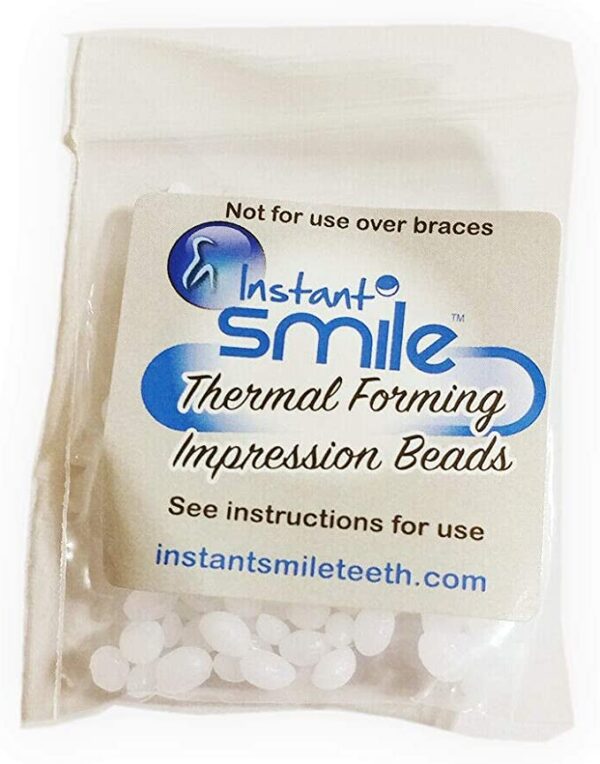 12 Packages of Instant Smile Billy Bob Replacement Thermal Adhesive Fitting Beads for Fake Teeth.