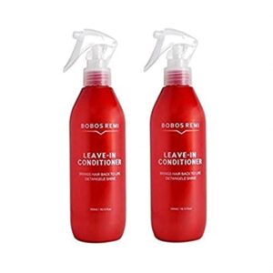 Two bottles of Bobos Remi Leave-In Conditioner Spray 10.15 oz. (Pack of 2) on a white background.