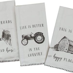 All roads lead to the Kay Dee Designs Farmers Market Assorted Set Flour Sack Towels, Set of 3.