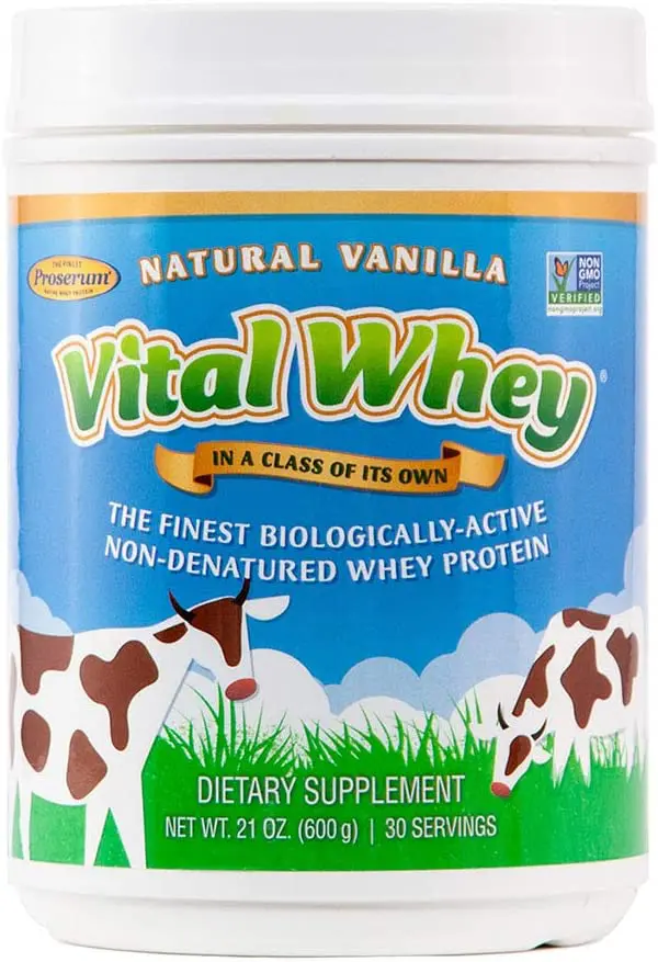 Well Wisdom - Vital Whey Natural Vanilla Flavor 600g (21oz) [Health and Beauty], natural vanilla.