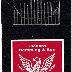 A package of Colonial Needle HW235-3-9 Richard Hemming Embroidery/Crewel Needles, Size 3-9.