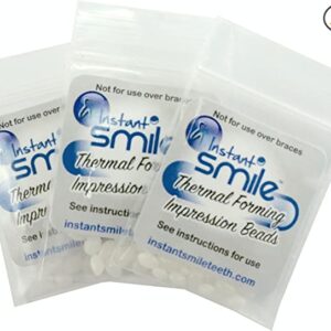 A package of Fitting Beads, 3 Pack Included, Can Be Used for Any Billy Bob Teeth OR Instant Smile Teeth!.