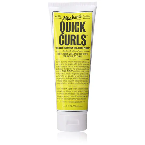 A tube of Miss Jessie's Quick Curls, 2 Count on a white background.