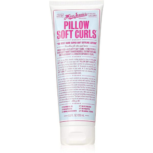 A tube of Miss Jessie's Pillow Soft Curls, 8.5 Ounce, 2 Count on a white background.