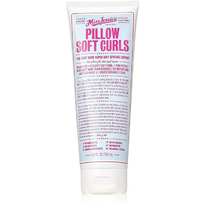 A tube of Miss Jessie's Pillow Soft Curls, 8.5 Ounce, 2 Count on a white background.