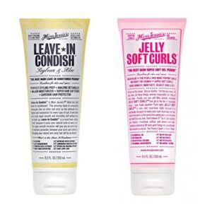 Two tubes of Golden Grass Designs Miss Jessies Leave In Condish 8.5oz Bundled with Miss Jessies Jelly Soft Curls 8.5 fl.oz./ 250ml body wash.