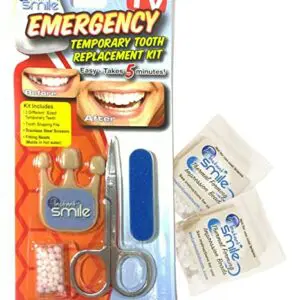 Instant Smile Emergency Temporary Tooth Replacement Kit, with 2 Fitting Bead Packs.