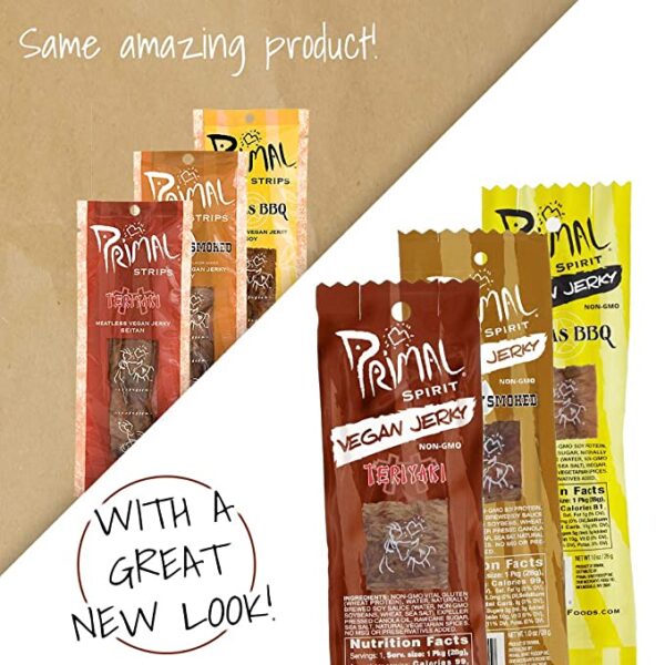 Some Primal Spirit Vegan Jerky with a great new look.