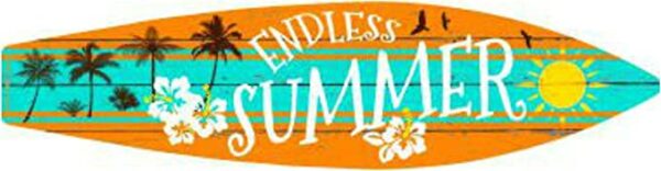 Endless summer Bundle: Home Decor Metal Surfboard Beach Signs.