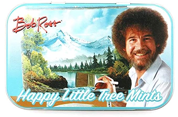 Bob Ross Happy Little Tree Mints (1) tin.