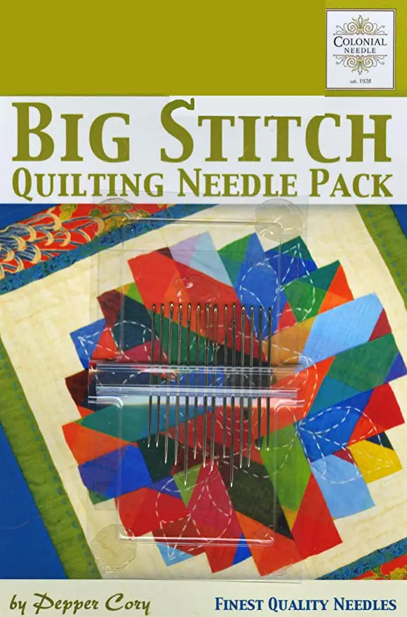 Colonial Needle CN-PC-2 Big Stitch Quilting Needle Pack by Pepper Cory pack.