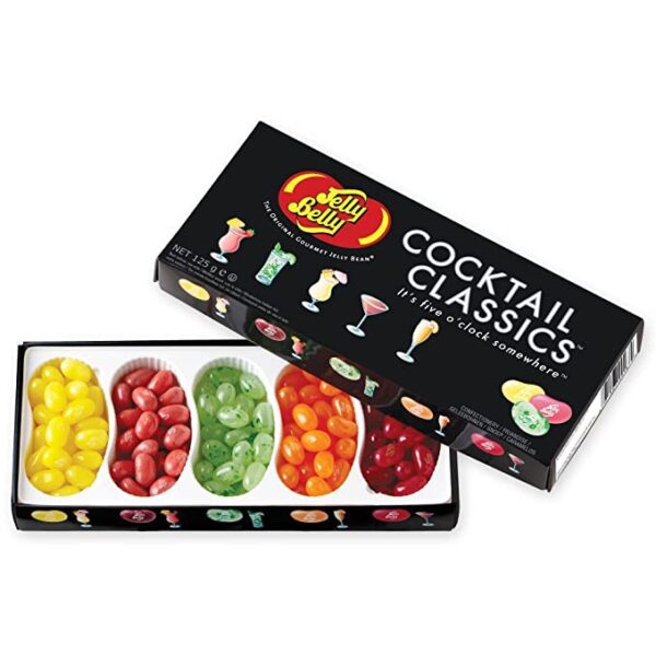 Jelly Belly Cocktail Classics 5-Flavor Gift Box NET WT 4.25 OZ (120g)