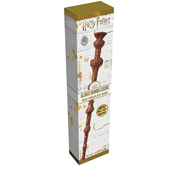 A Jelly Belly Harry Potter Albus Dumbledore’s Chocolate Wand, 1.5-oz in a box.