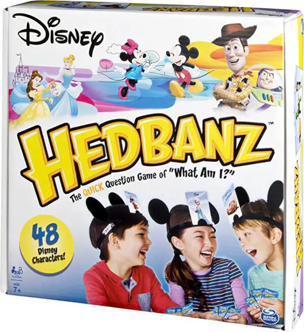 Disney Hedbanz, 2nd Edition Picture-Guessing Family Board Game, for Adults and Kids Ages 7 and up (Styles May Vary).