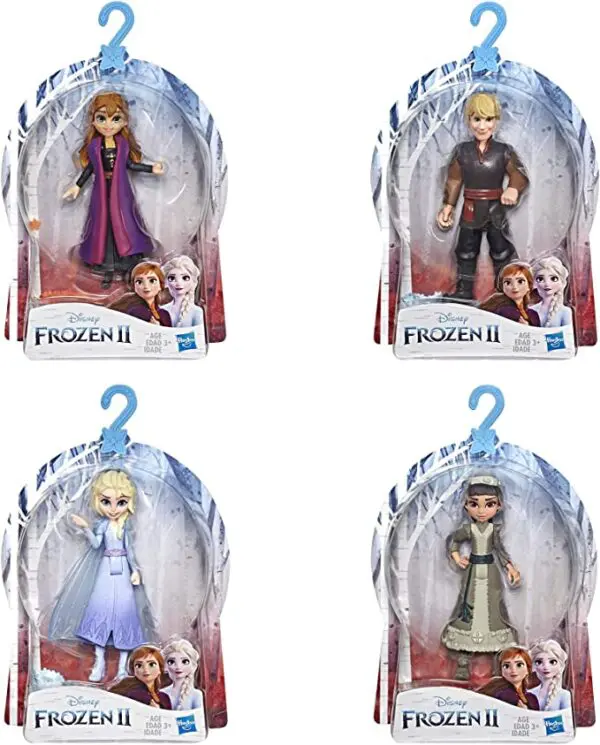 Disney Frozen Small Doll Multipack Inspired by Frozen 2, Includes Anna, Elsa, Anna, Elsa, Elsa, Elsa, Elsa.