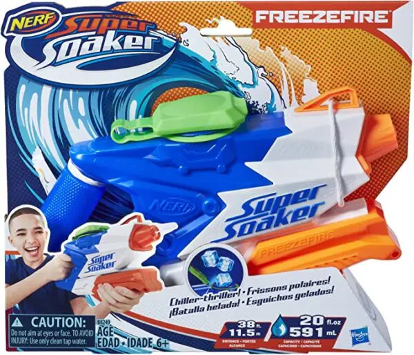 Nintendo Nerf Super Soaker FreezeFire 2.0 water gun.