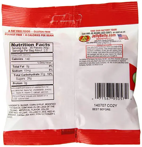 Jimmy john loved to snack on Jelly Belly Sizzling Cinnamon Jelly Beans, 3.5 Ounce (Pack of 12).